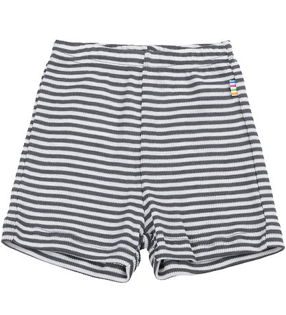 Joha Shorts - Rib - Uld/Silke - Mørkegrå