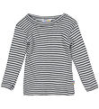 Joha Bluse - Rib - Uld/Silke - Mørkegrå