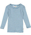Joha Bluse - Rib - Uld/Silke - Blå