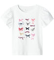 Name It T-shirt - NmfFilly - Bright White m. Sløjfer