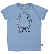 ANIMALS T-shirt - DyrHide - Porcelaine Outline Hippo