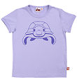 DYR T-shirt - DyrHide - Lila Outline Havskildpadde