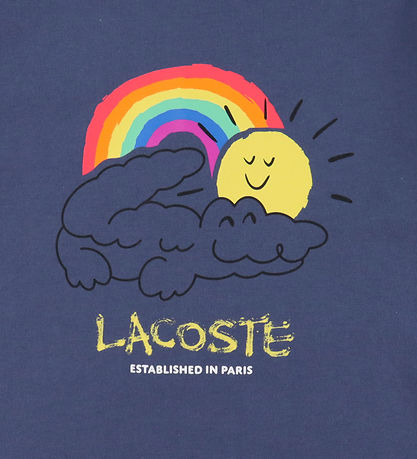 Lacoste T-shirt - Violet m. Print