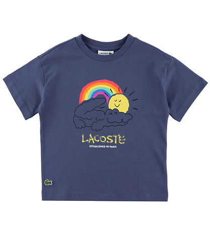 Lacoste T-shirt - Violet m. Print