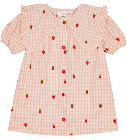 Flöss Kjole - Dolly - Pink Berry Gingham