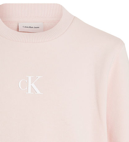 Calvin Klein Sweatshirt - Ck Logo - Silver Peony Pink