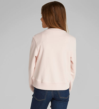 Calvin Klein Sweatshirt - Ck Logo - Silver Peony Pink