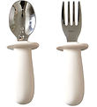 Jack o Juno Cutlery - Silicone/Stainless Steel - Cream