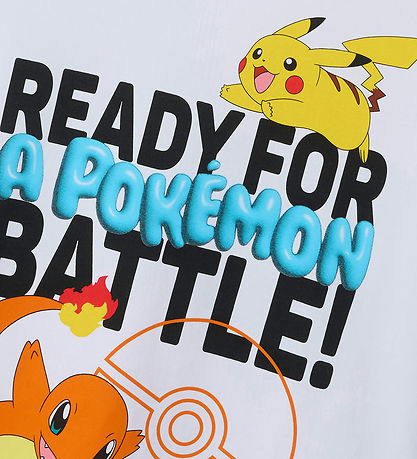 Name It T-shirt - NkmForder Pokemon - Bright White