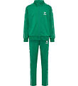 Hummel Træningssæt - hmlTrack - Pepper Green m. Logo