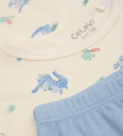 CeLaVi Nattøj - 2-delt - Dusty Blue