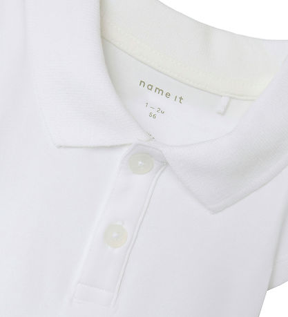 Name It Polo Body K/Æ - NbmHolger - Bright White