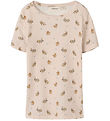 Lil' Atelier T-shirt - Rib - NmfLavo - AOP - Morganite