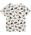 Minymo T-Shirt - Bright White m. Dinosaurier