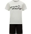 Moncler Sæt - T-shirt/Shorts - Adventure - Hvid/Sort