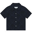 Les Deux Skjorte - Lesley Flower Tile - Navy/Dark Navy