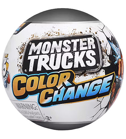5 Surprise Kugle m. Overraskelse - Monster Trucks - Color Change