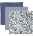 Sebra Stofbleer - 3-pak - 75x75 cm - Blue Olive/Forest lake Blue