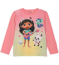 Minymo Bluse - Gabby's Dollhouse - Strawberry Pink 
