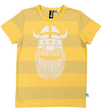 Danefæ Stuttermabolur - Danerainbow hringir - Faded Yellow/Yello