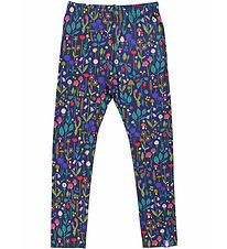 Danefæ Leggings - Danandrea Modal - Dökkblátt Grasafræði