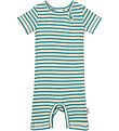 Petit Piao Sommerdragt - Rib - Modal - Turquise/Dark Off White