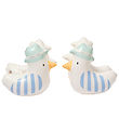 SunnyLife Badevinger - 3-6 år - Sid The Seagull - Blue Stripe