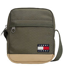 Tommy Hilfiger Skuldertaske - Ess Daily - Pewter/Green