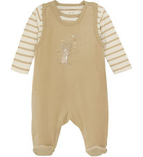 Fixoni Sparkedragt m. Body l/æ - Velour -  Sesame