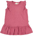 Petit Piao Kjole - Rib - Modal- Frill Dot - Light Berry