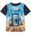 Minymo T-shirt - Blue Nights m. Print
