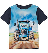 Minymo T-shirt - Blue Nights m. Print