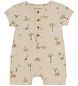 Minymo Sommerdragt - Light Beige Melange