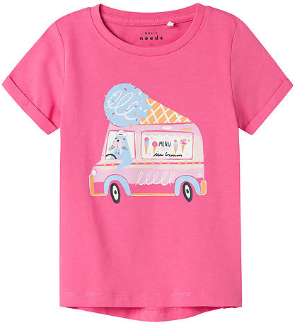 Name It T-shirt - NmfVix - Carmine Rose