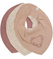 Pippi Teething Bib - Pointy - 3-Pack - Burlwood