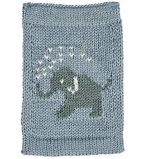 Smallstuff Strikket Flag - Elefant - Blå