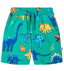Shorts Småfolk - Teal av. Dinosaures