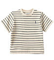 Sofie Schnoor T-Shirt - Antique White W. Blue
