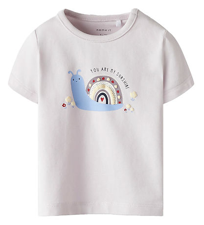 Name It T-shirt - NbfFines - 2-pack - Cloud Dansare/Light Lila