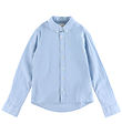 GANT Skjorte - Hør/Bomuld - Fresh Blue