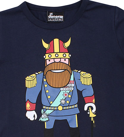 Danefæ T-shirt - Danebasic - Dark Navy Konge 