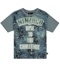 LEGO® Ninjago T-shirt - LwTaffy 308 - Lysegrøn m. Print
