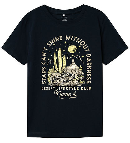 Name It T-shirt - NkmHansi - 2-pak - Navy Blazer/Blue Mirage