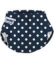 Konfidence Blebadebukser - e-Flex Splashy - Polka Navy/White Spo