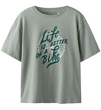 Name it T-shirt - NkmVagno - Slate Gray/Bike