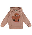 DYR-Cph Hættetrøje - Dyrbellow - Rose Beige Peace Roed Panda