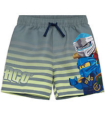 LEGO® Ninjago Badeshorts - LwAgan 305 - Lysegrøn m. Print