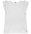 Tommy Hilfiger Top - Broderie Anglaise - Hvid