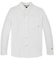Tommy Hilfiger Skjorte - Hør - Linen Blend - Hvid