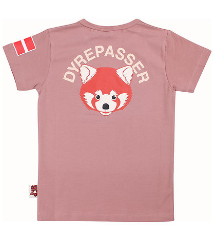 DYR-Cph T-shirt - Dyrepasser - Rose Beige Roed Panda